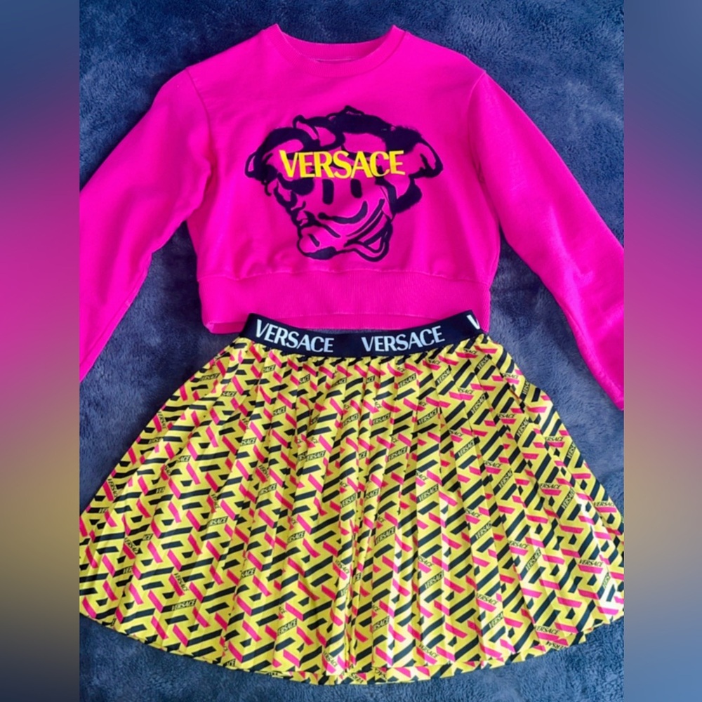 Versace Two Piece Skirt Set